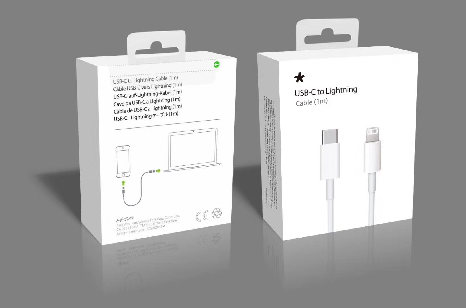 适用于iphone11/12 数据线包装盒 c to l 11代快充线盒 原包装盒