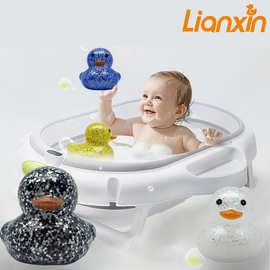 喷水夏日益智小鸭子 捏捏乐发声小黄鸭玩具游泳池 儿童玩具鸭盲盒