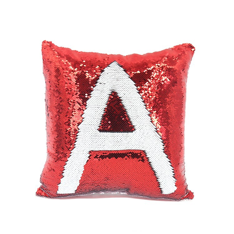 Exclusive for Cross-Border Sequin Pillow Case Sublimation Double-Sided Sequins High Temperature Resistant Heat Transfer Pillow Case Wholesale