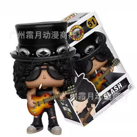 FUNKO POP枪炮与玫瑰 枪花乐队吉他手Slash 索尔·哈德森现货