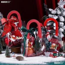 圣诞节礼品袋子创意实用伴手礼物袋平安夜包装盒红色手提袋子