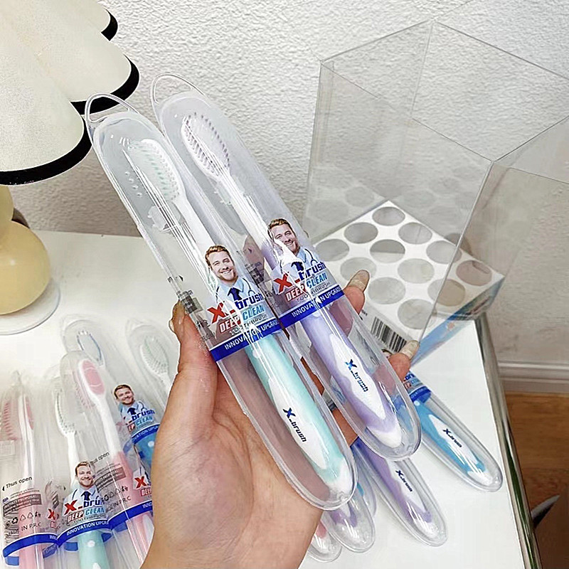 US X-brush High-End Soft-Bristle Toothbrush 12 Independent Packaging Adult Home Use Travel Toothbrush Factory Wholesale