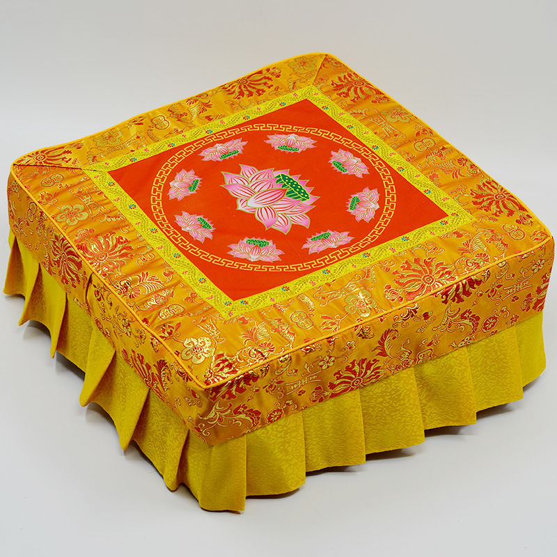 佛教用品拜垫拜凳拜佛垫佛堂拜佛凳寺院莲花拜垫实木拜凳鲸鱼家纺