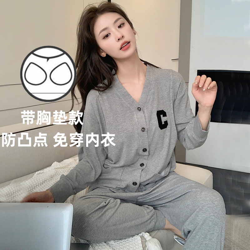 2024 summer thin modal with chest pad confinement clothing postpartum breastfeeding maternity breastfeed outwear homewear