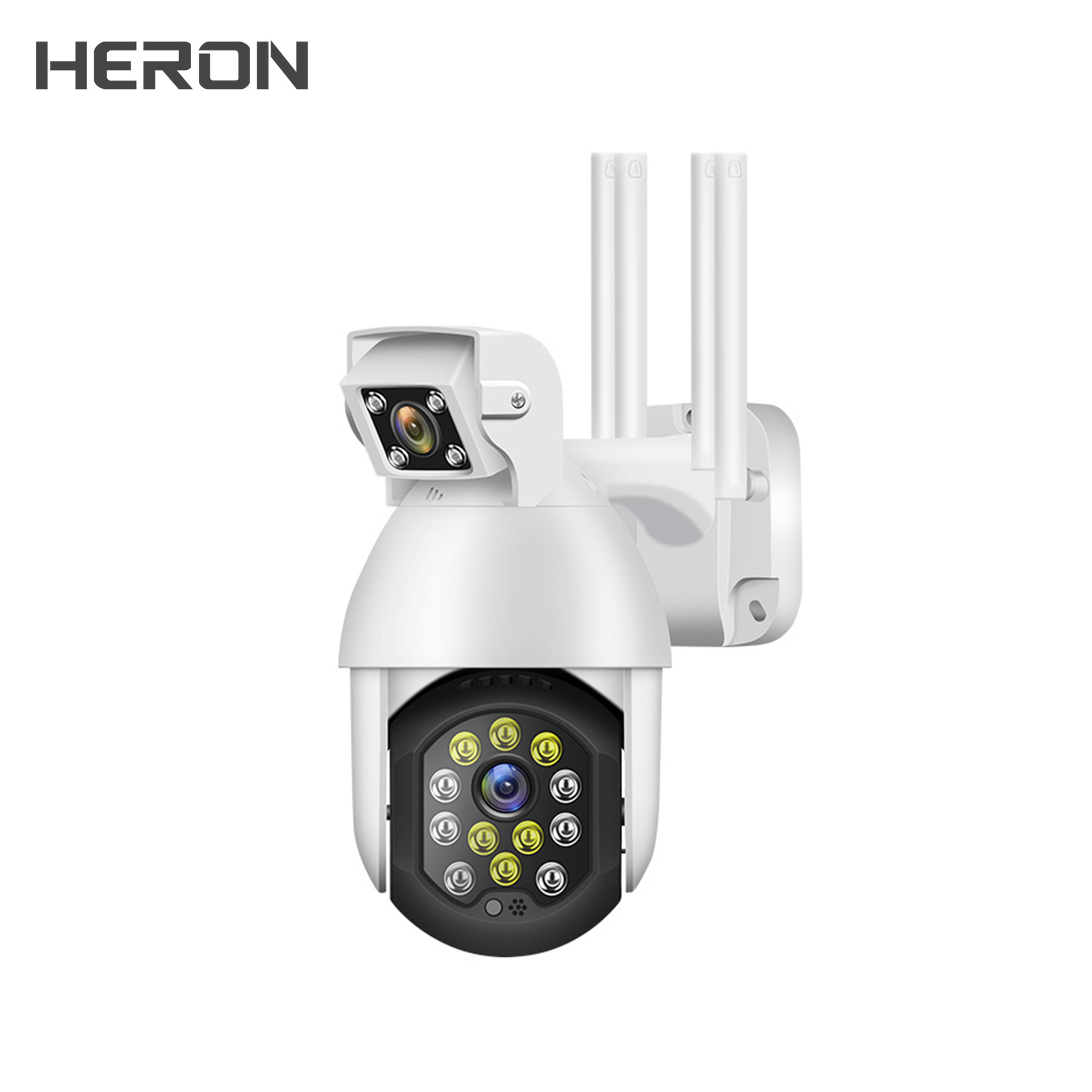 12灯双目双镜头户外ptz球机高速球监控探头无线wif监控摄像机