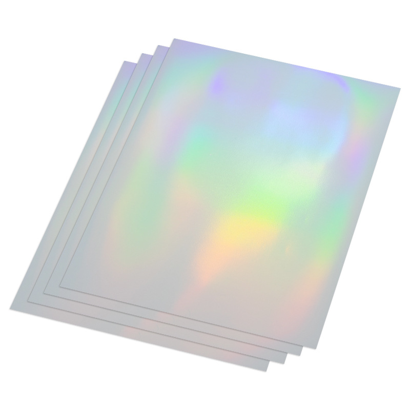 厂家供应可打印a3尺寸防水速干透明素面镭射系列乙烯基喷墨打印纸