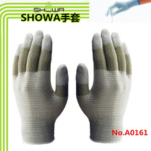 SHOWA尚和A0161防静电手套发泡聚氨酯PU涂层加强透气低尘指尖涂层