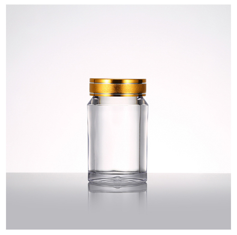 厂家直营80ml保健品药瓶胶囊虫草含片高档透明亚克力瓶塑料瓶子