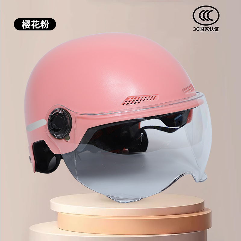 厂家男女成人头盔logo印字电动车国标3c认证四季安全头盔批发