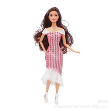 30厘米巴比玩具娃娃衣服裙子套装小礼服时尚11.5英寸6分