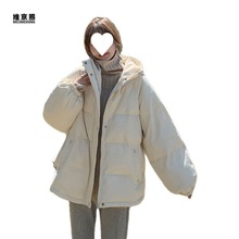 棉服女2022年冬季新款韩版学生中长款加厚羽绒棉衣棉袄面包服外套