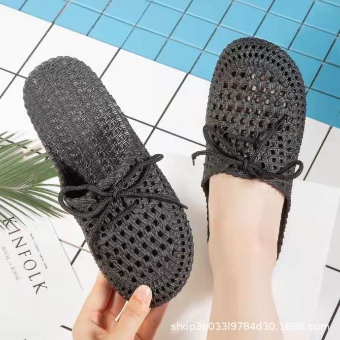 Spring and Summer New Women's Sandals Hole Hollow-out Indoor and Outdoor Non-Slip Wear-Resistant Bathroom Casual Beach Korean Style Female Students