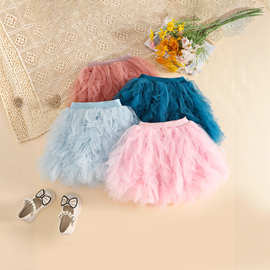 跨境亚马逊ebey童趣新款蛋糕裙儿童可爱蓬蓬短裙儿童洋气百搭批发