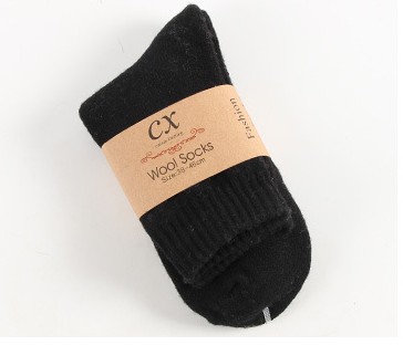 2 Pairs of Winter Thickened Men's Wool Socks Cashmere Fleece Thickened Terry Warm-Keeping Socks Thickening Towel Socks