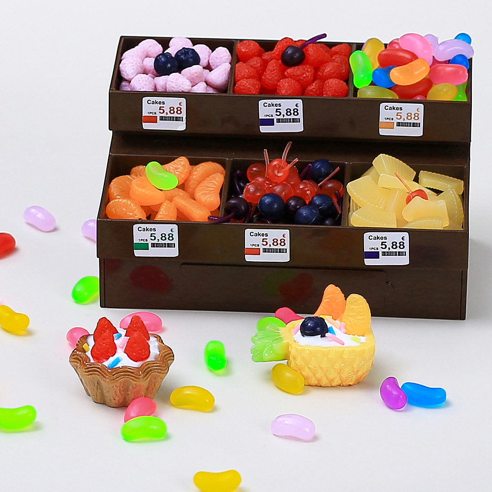 新款仿真迷你小水果食玩创意手工diy自制奶油胶配件发夹材料批发