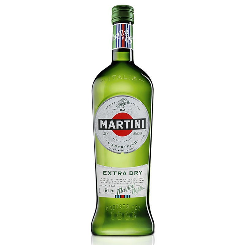 martini extra dry马天尼绿干威末酒 干味美思基酒洋酒1000ml 1l