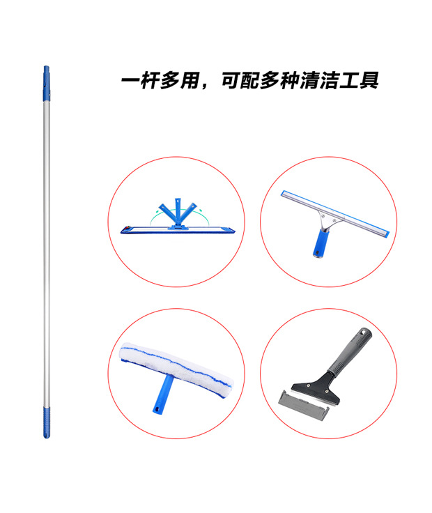 家政保洁工具超细纤维平板拖把家用地板瓷砖地拖粘扣大号铝板尘推