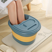 泡脚桶可折叠家用便携式加厚足浴盆过小腿保温洗脚盆按摩洗思为康
