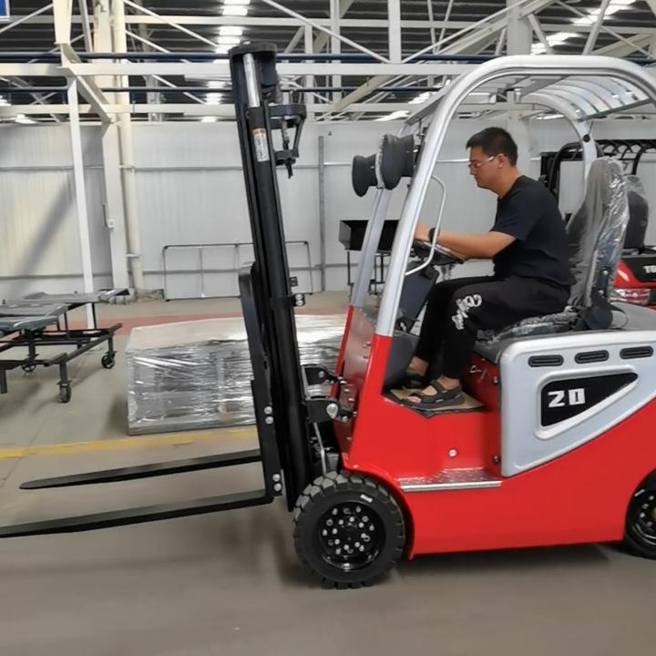 四轮座驾电动叉车小型1吨2吨3吨液压升降装卸铲车堆高车锂电搬运