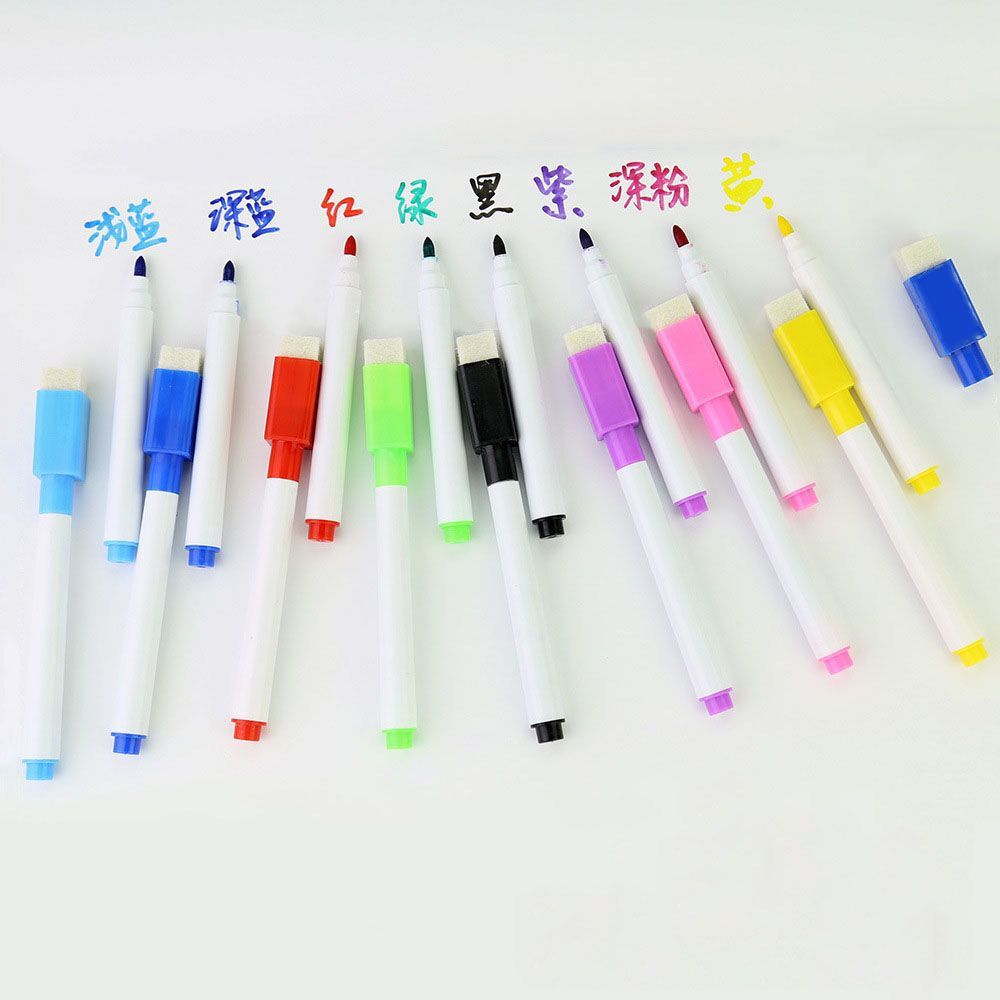 Color Whiteboard Marker Erasable Oily Brush Non-Magnetic Brush Baby Doodle Drawing Board Pen Water Painting Floating Pen