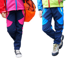 PETUTWO/芃图途 新款儿童软壳冲锋裤运动户外登山裤男女童滑雪裤