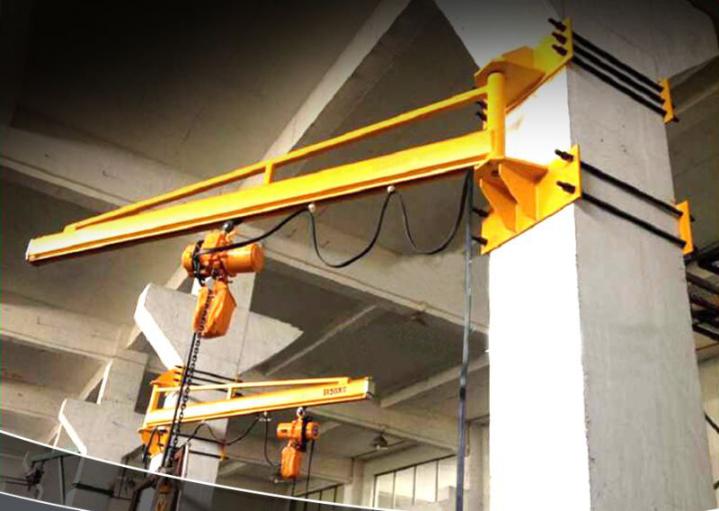 1000kg电动包柱式悬臂吊折臂吊厂家旋臂吊立柱式单臂吊