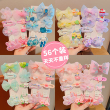 Children's bow rhinestone hair clip hairpin girls broken跨境