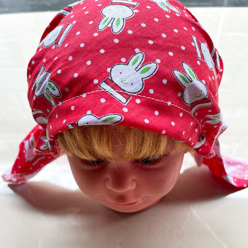 海盗帽2个装婴儿帽春秋夏天薄款男女宝宝头巾帽子0-1岁婴儿头巾