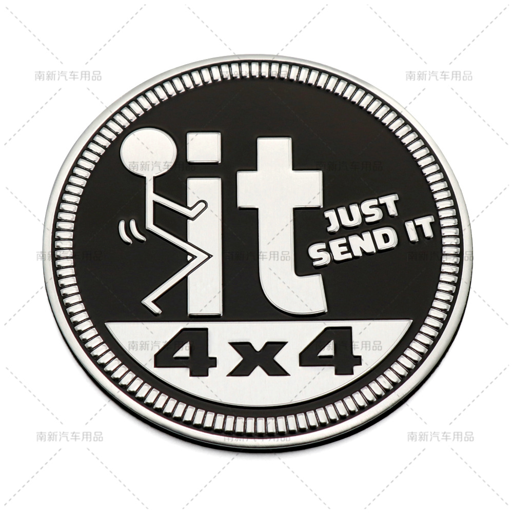 汽车4x4 rated车标 新款4x4铝贴