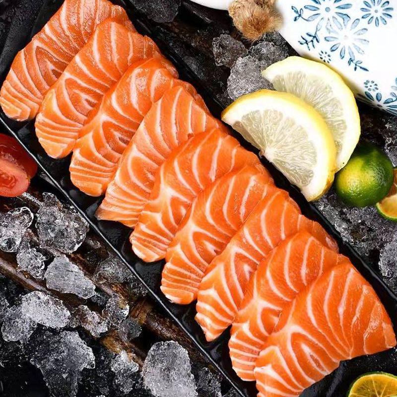 三文鱼刺身挪威冰鲜新鲜中段即食宝宝辅食日料批发厂家批发速卖通