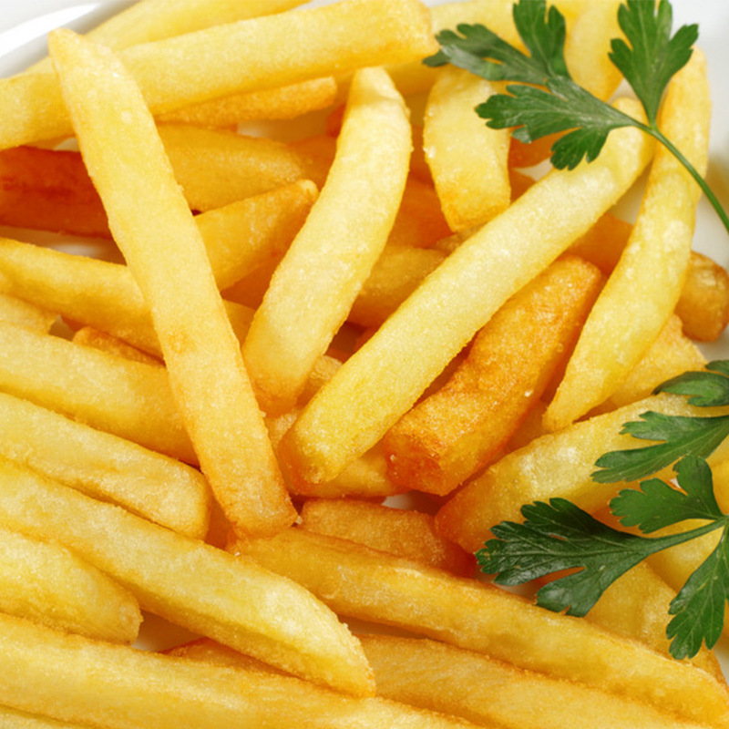 麦肯臻脆3/8粗薯条半成品裹粉粗薯冷冻薯条美式盐味直薯商用2kg