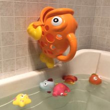 儿童宝宝浴室洗澡戏水玩具吞吞鱼大鱼小鱼喷水动物过家家玩具沙滩