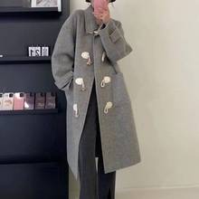 双面羊绒大衣女中长款小个子2022年秋冬新款韩版羊毛呢子外套