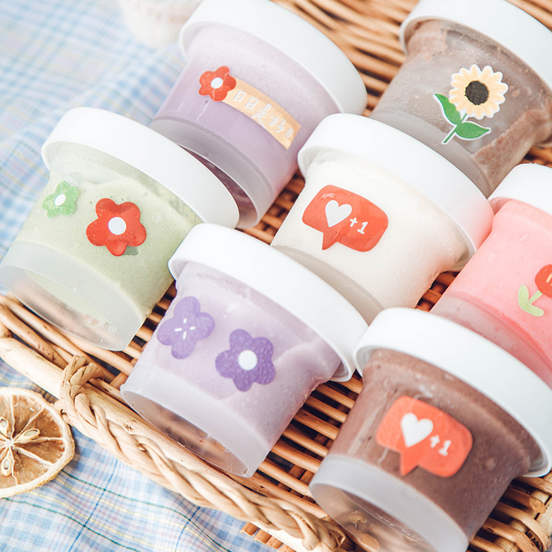 透明果冻盒冰淇淋包装雪糕盒一次性带盖慕斯果冻杯奶冻布丁杯塑料