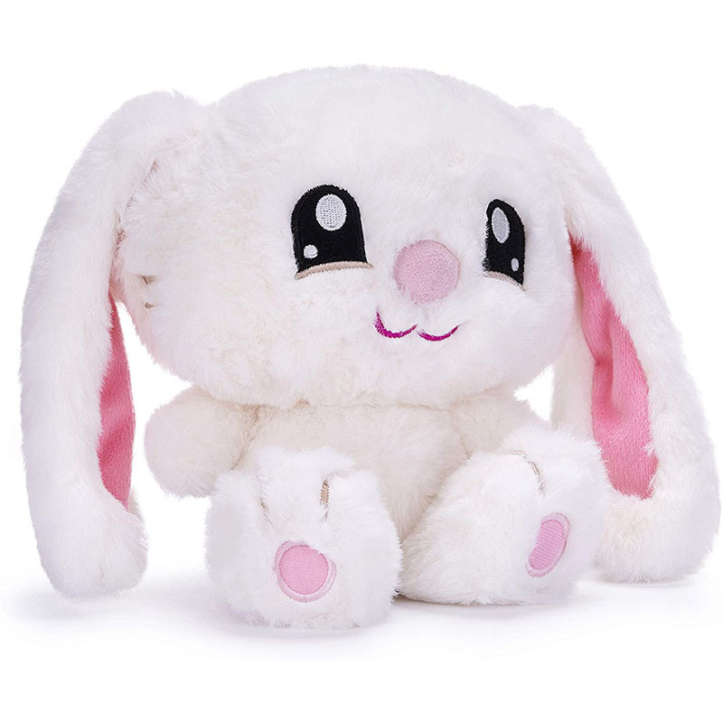 亚马逊同款兔子毛绒玩具定制长耳大眼兔公仔儿童生日礼物布娃娃