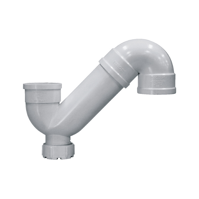 u排水管材管件无口存水弯s型配件pvc存水弯s型存水弯防臭弯头带检查口