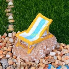 花悦园艺苔藓微景观饰品沙滩椅DIY组装摆件观赏鱼树脂造景盆景