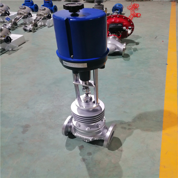 精小型高压电动调节阀zdlp40c蒸汽导热油电动流量调节阀
