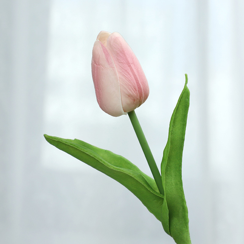 Simulation Pu Tulip Artificial Flower Artificial Flower Wedding Home Furnishing Decorative Fake Flower Cross-Border Wholesale