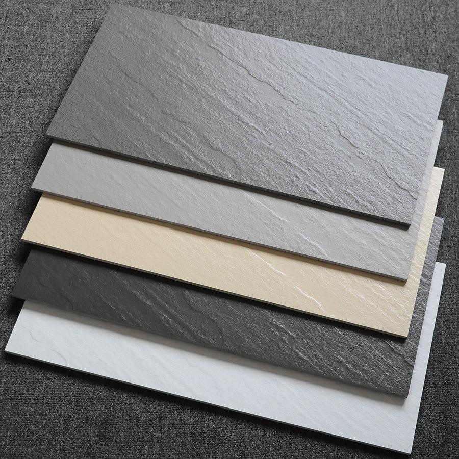 灰色通体瓷砖300x600卫生间墙砖砂岩仿古砖户外阳台庭院防滑地砖