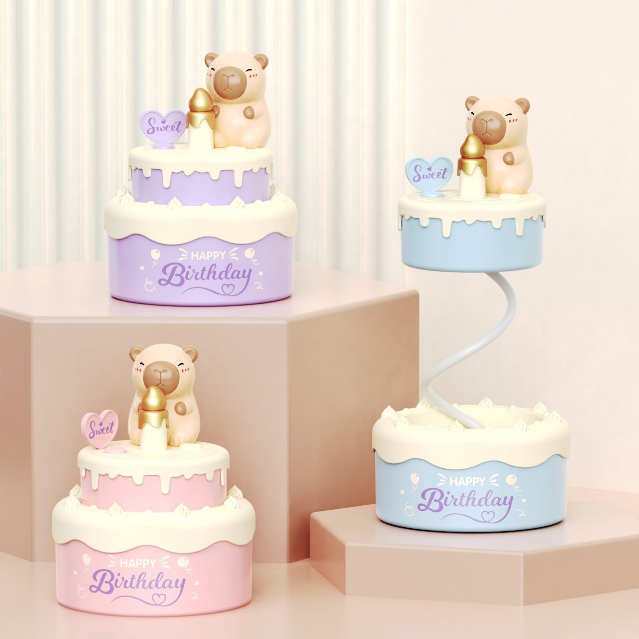 new table lamp rechargeable for dormitory cute personality ins power consumption slow taxi small night lamp atmosphere sleep