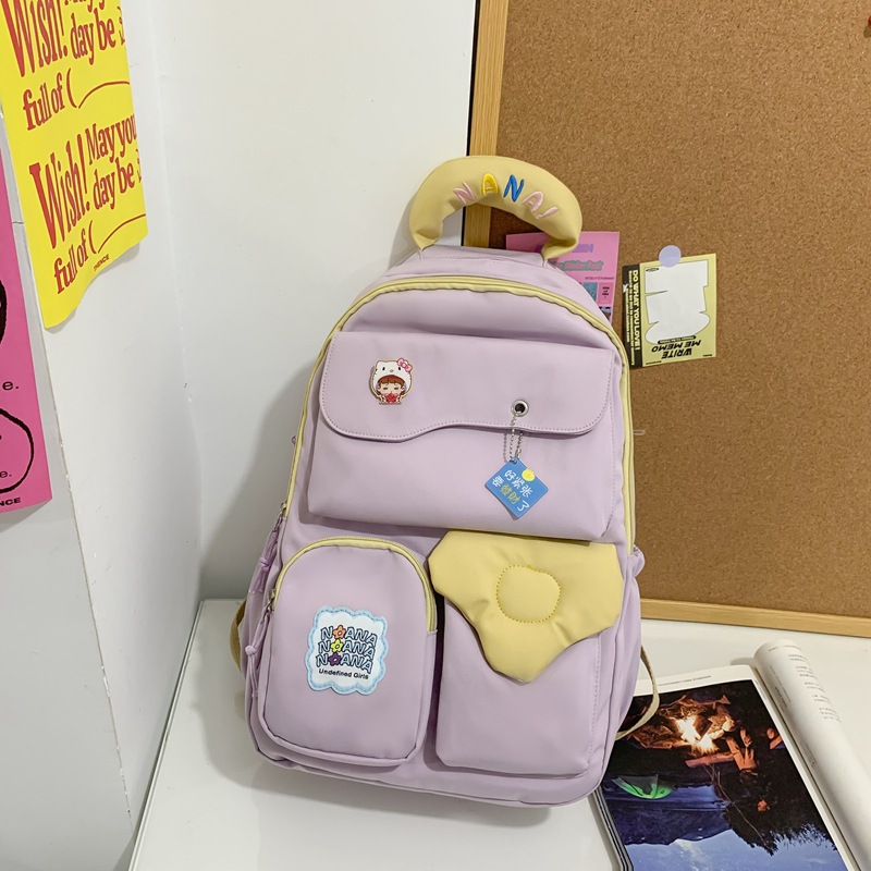 Schoolbag Female Ins College Style Middle School Student Junior High School Backpack Cute Girl Backpack