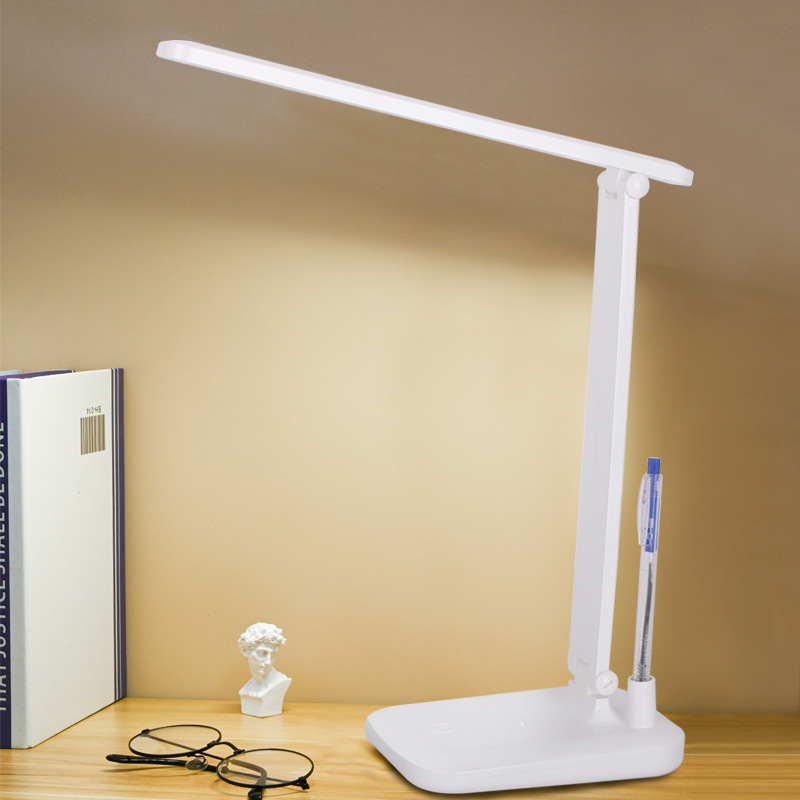 2023 New USB Rechargeable Desk Lamp Led Learning Touch Pen Holder Student Children's Desk Reading Bedside Lamp Wholesale