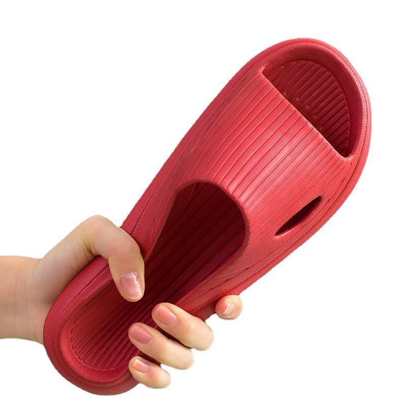 Home Slippers Women's Eva Medium Thick Bottom Men's Summer Light Couple Bathroom Home Women's Sandals Home Step Feeling Indoor