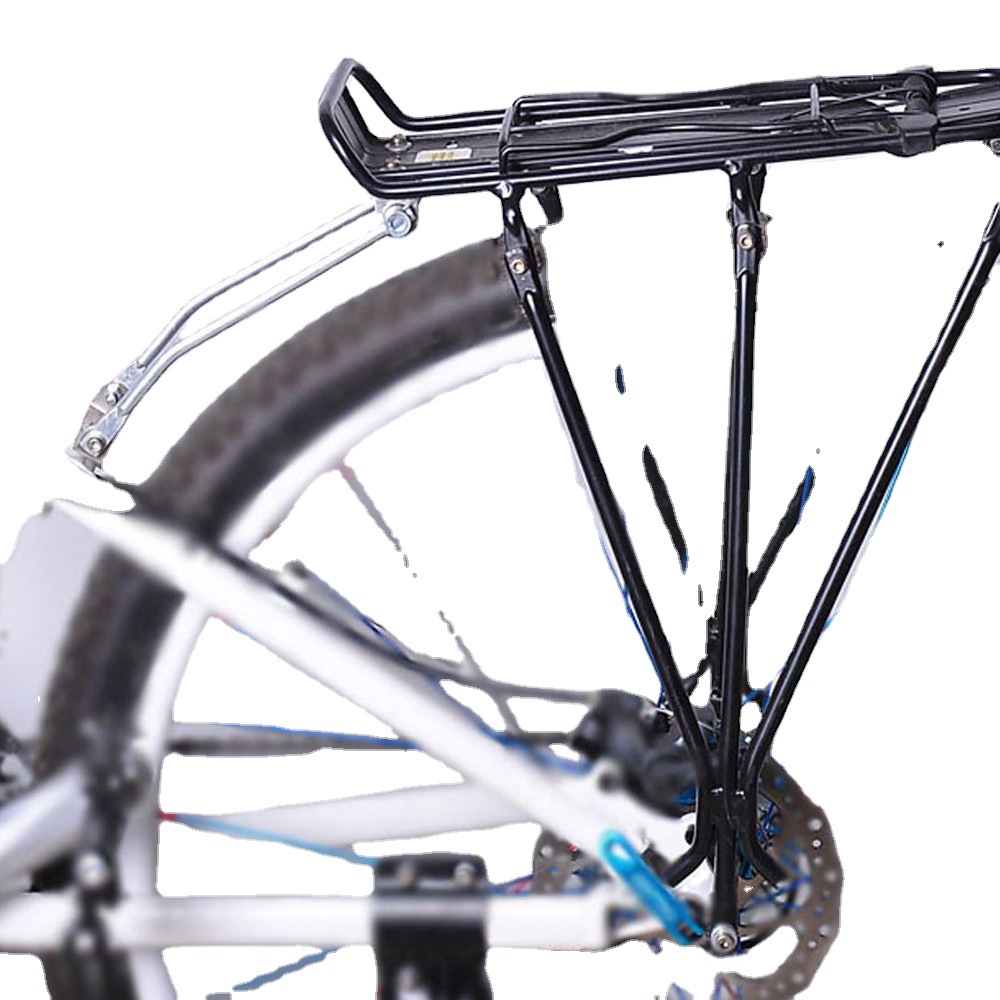 自行车后衣架 可带人山地车货架 自行车后货架 新款碟刹后货架