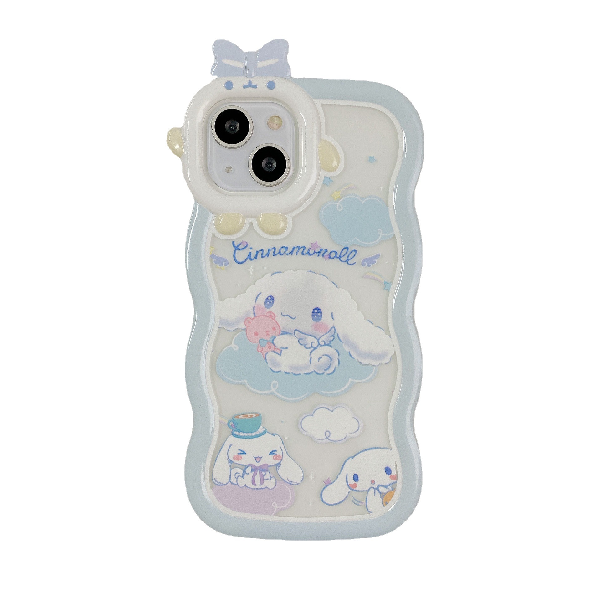 Wave Monster for Apple 15 Phone Case Iphone12pro Yugui Dog Cartoon Tpu Varnish Protective Cover