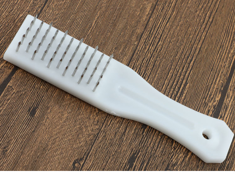 胶柄鱼鳞刷 加厚钢钉鱼鳞刮快速去鳞杀鱼工具 不锈钢檫除刮鱼鳞刨