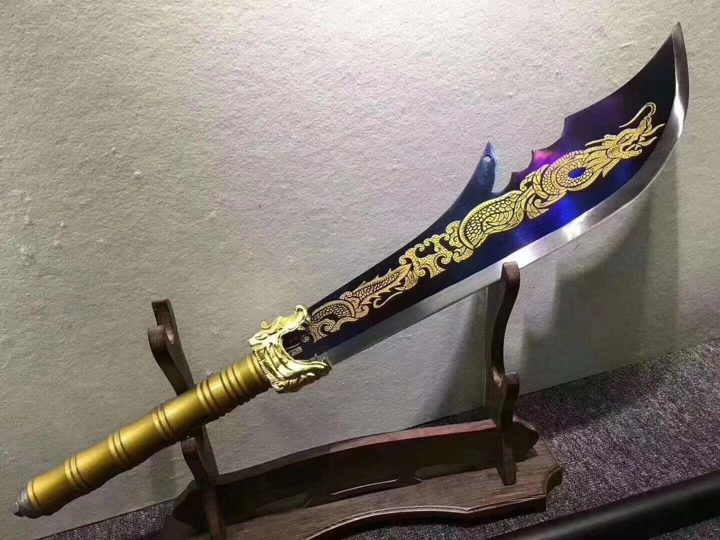 武术练习表演用十八般兵器 高锰钢偃月刀可拆卸2米关公大刀未开刃