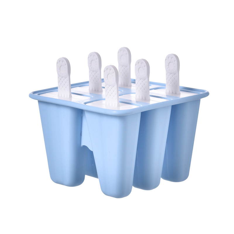 New 10-Piece Silicone Ice Cream Mold Icecream Mold Ice Tray Ice Sucker Handle 4 Grid 6 Grid 10 Grid 12 Grid