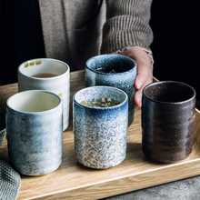 日式复古陶瓷茶杯直身杯主人杯单杯和风酒杯喝茶水杯杯子茶杯单个